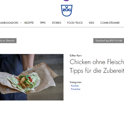 Chicken ohne Fleisch - Tipps für die Zubereitung