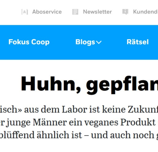 Coopzeitung - Huhn, gepflanzt